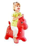 Jamara Skippy Paard Rood - thumbnail