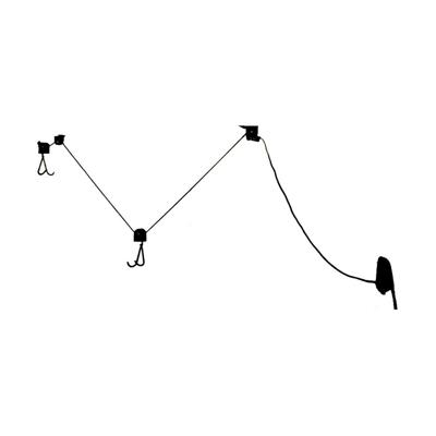 Steun voor fietsen Dunlop Voor het dak/plafond