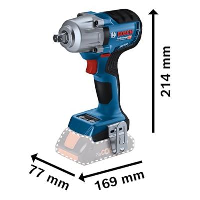 Bosch Professional GDS 18V-450 PC Accu slagmoersleutel 450Nm 1/2" borgpin 18V Basic Body - 06019K4100