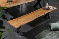 Massieve boomstambank MAMMUT NATURE 160cm acaciahout 3,5cm dik blad - 38353 - thumbnail