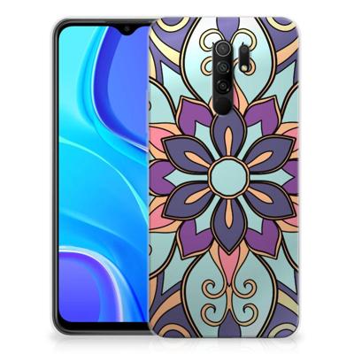 Xiaomi Redmi 9 | TPU Case | Purple Flower