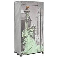 VidaXL Kledingkast new york 75x45x160 cm stof - thumbnail