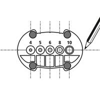 Wolfcraft "Accumobiel" | Boorhulp | Ø4, 5, 6, 8, 10mm | 1 stuk - 4685000 - thumbnail