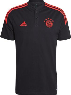 Bayern München Training Polo Senior 2022-2023 - Maat S - Kleur: RoodZwart | Soccerfanshop