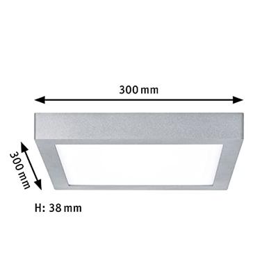 Paulmann Lunar 706.50 LED-paneel 17 W Warmwit Chroom (mat)