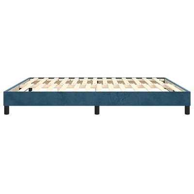 Boxspringframe fluweel donkerblauw 180x200 cm Boxspringframe fluweel donkerblauw 180x200 cm