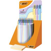 Bic Colours Pastel 4-kleurenbalpen, medium, klassieke inktkleuren, display van 30 stuks - thumbnail