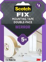 Dubbelzijdig plakband Scotch 5 kg 19 mm x 5 m Transparant Spiegels - thumbnail