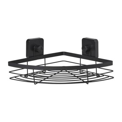 Badkamerrekje hoek - zwart - 5.5x22.5x31 cm