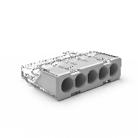 Conex lasklem 5 voudig grijs mini met verbeterde grip 0.5 tot 2.5mm² 24A 450V CH2150S - thumbnail