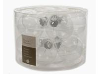 Decoris kerstbalmix glas d6cm 10st transparant - thumbnail