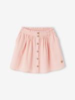 Kleurrijke rok van katoenen gaas voor meisjes rozen - thumbnail