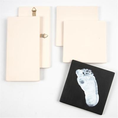 Creativ Company Kunst tegel, afm 13x13 cm, dikte 7 mm, wit, 1 stuk - thumbnail