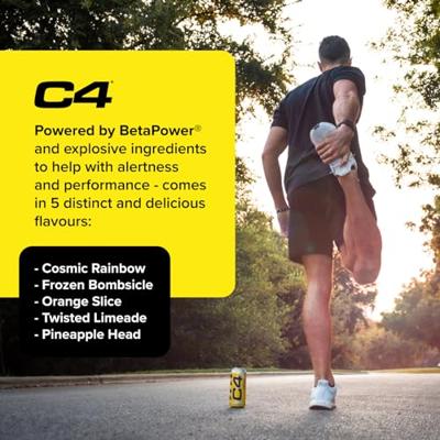 C4 Carbonated 12x 500ml Orange Slice
