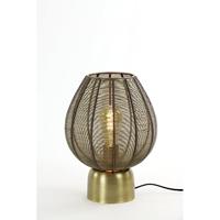 Light & Living Tafellamp 'Suneko' 34cm hoog, kleur Antiek Brons - thumbnail