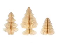 everlands kunstkerstboom papier Foldy 3-delig off-white - thumbnail