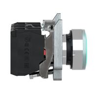 Schneider Electric ZB4BP2 Harmony ZB4BP2 Druktoets Met beschermkap, Bedieningsknop vlak 1 knop Zwart Druk-ontgrendeling 1 stuk(s) - thumbnail