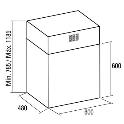 Conventionele Afzuigkap Cata ISLA VEGA 780 m³/h 65 dB 240W Roestvrij staal