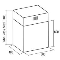 Conventionele Afzuigkap Cata ISLA VEGA 780 m³/h 65 dB 240W Roestvrij staal - thumbnail