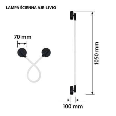 Activejet LED wandlamp AJE-LIVIO NW