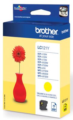 Brother Inktcartridge LC-121Y Origineel Geel LC-121 Y