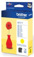 Brother Inktcartridge LC-121Y Origineel Geel LC-121 Y - thumbnail