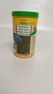 Sera Flora Nature 1000ml Vlokkenvoer - Voor Plantenetende Siervissen met Vezels & Carotenoïden
