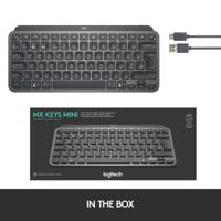 Logitech Wireless Keyboard - MX Keys Mini - GRAPHITE - Compact, Bluetooth, verlicht voor MAC, iOS, Windows, Linux, Android - thumbnail