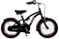 Volare miracle kinderfiets - meisjes - 14 inch - mat zwart - prime collection - thumbnail