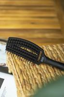 Olivia Garden Fingerbrush Double Bristles Black M - thumbnail