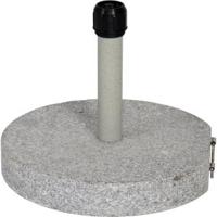 Parasolvoet graniet rond grijs 30 kg - thumbnail