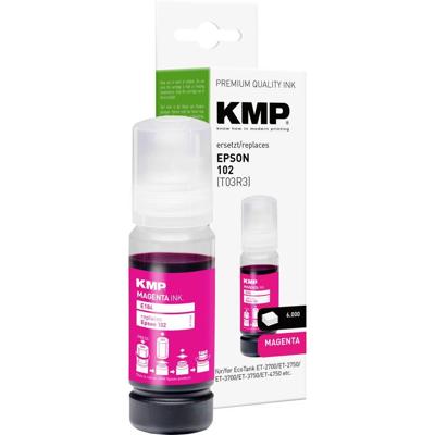 KMP Navulinkt vervangt Epson 102, T03R3 Compatibel Magenta 70 ml E184 1642,0006