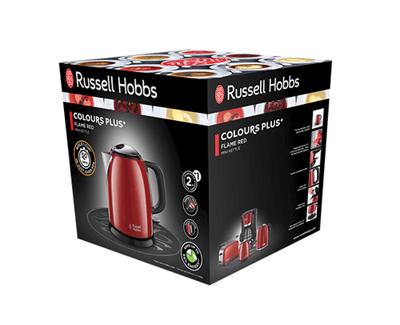 Waterkoker Russell Hobbs 24992-70 1 L 2400W Rood Roestvrij staal Plastic/Roestvrij staal 2400 W 1 L