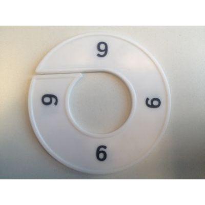 Maatring wit/zwart 9