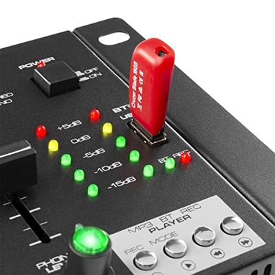 Vonyx STM3025B 4-kanaals mixer met USB en Bluetooth