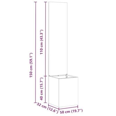 VidaXL Tuin privacy screen fretwerk zilver 32 x 140 cm roestvrij staal VidaXL Tuin privacy screen fretwerk zilver 32 x 140 cm roestvrij staal