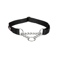 Trixie halsband hond premium halfslip halsband zwart - thumbnail