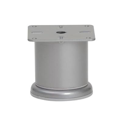 Stalen meubelpoot grijs rond ø 6 cm en hoogte 6,8 cm