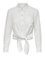 Only Onllecey Ls Knot Shirt Noos Wvn 15195910 Blouse Cloud Dancer - thumbnail
