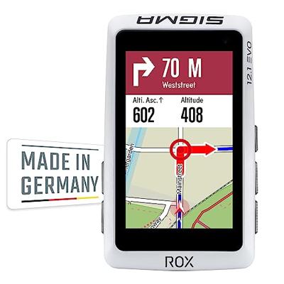 Sigma fietscomputer rox 12.1 evo white set met sensoren - thumbnail