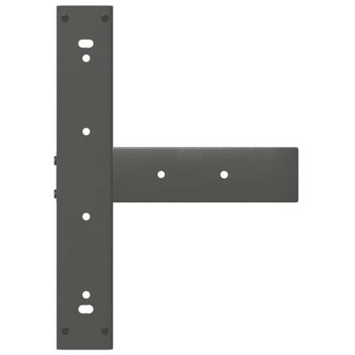 Bartafelpoten 2 st T-vormig 40x35x(90-91) cm staal antraciet