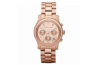 Michael Kors Runway 38 mm rose goud | MK5128 Michael Kors Runway 38 mm rose goud | MK5128