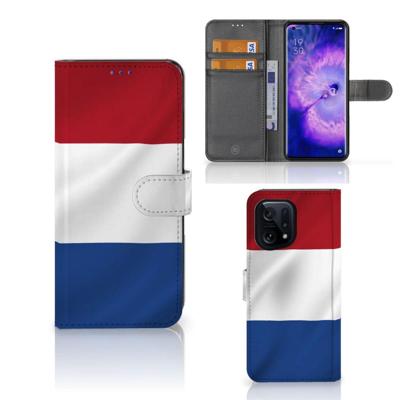 OPPO Find X5 | Bookstyle Case | Nederlandse Vlag