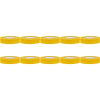 Isolatietape 10 Pack - Yurga - Geel - 20mmx18m - thumbnail