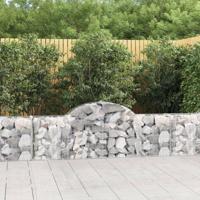 Schanskorven 5 st gewelfd 200x30x60/80 cm gegalvaniseerd ijzer - thumbnail