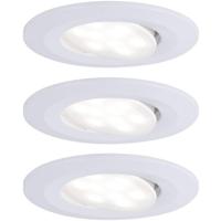 Paulmann Calla LED-inbouwlamp voor badkamer Set van 3 stuks 18 W IP65 Wit (mat) - thumbnail
