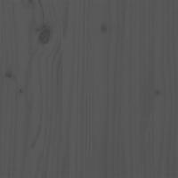 Slaapbank uitschuifbaar massief grenenhout grijs 2x(90x190) cm - thumbnail