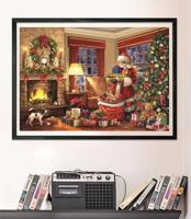 Clementoni puzzel bezoek van de kerstman - 1000 stukjes - thumbnail