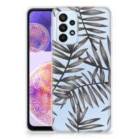 Samsung Galaxy A23 | TPU Case | Leaves Grey - thumbnail