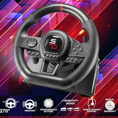 Racestuur - SUPERDRIVE - GS650-X - Handmatige versnellingspook - 3 pedalen - Peddels - PS4 / Xbox Racestuur - SUPERDRIVE - GS650-X - Handmatige versnellingspook - 3 pedalen - Peddels - PS4 / Xbox